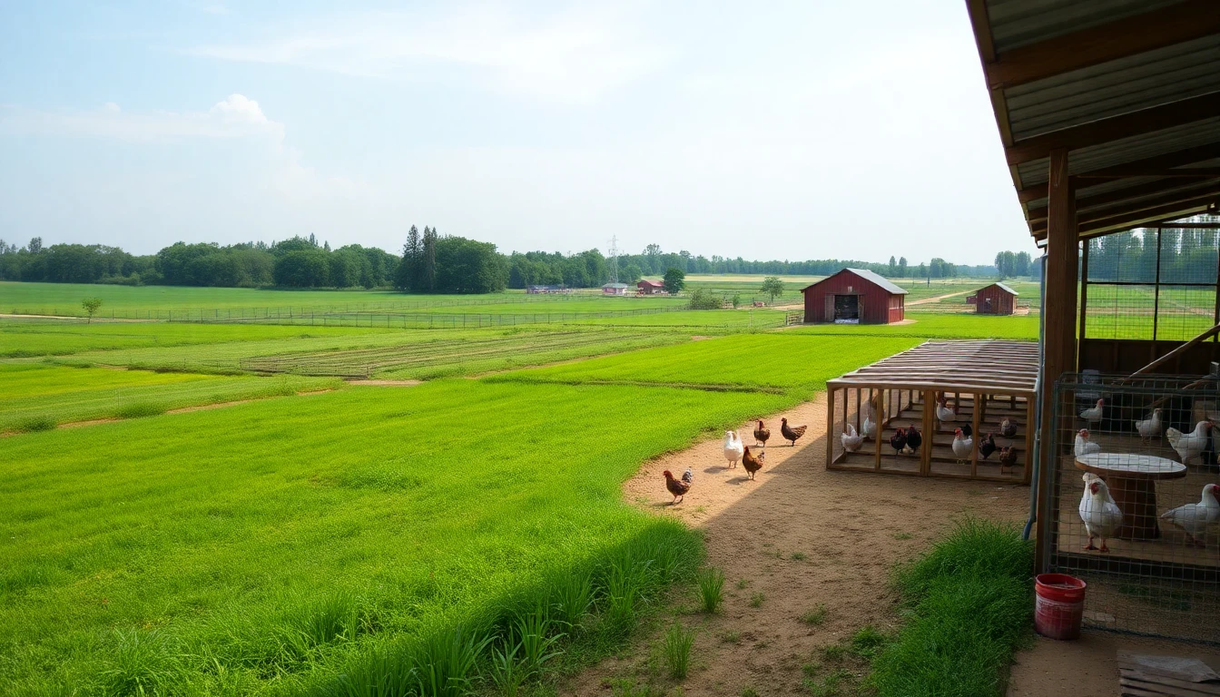 Instalaciones limpias de la granja
